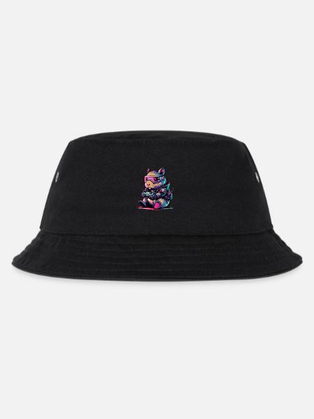 Capybara Jeux Vidéo Gamer Capybara - Kids’ Bucket Hat - black
