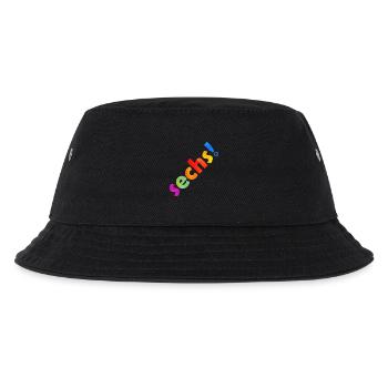 SECHS 6 JAHRE 6. GEBURTSTAG - Kinder Bucket Hat - Schwarz - Vorne