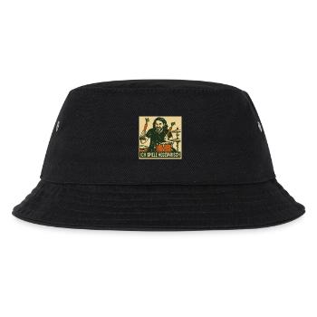 Schlagzeug Ich spiele vegetarisch - Kinder Bucket Hat - Schwarz - Vorne