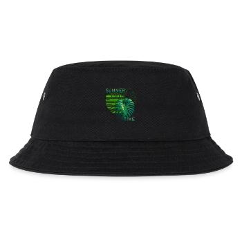 summer time - Kinder Bucket Hat - Schwarz - Vorne