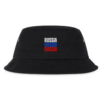 Flagge Russlands, russischer Stolz - Kinder Bucket Hat - Schwarz - Vorne