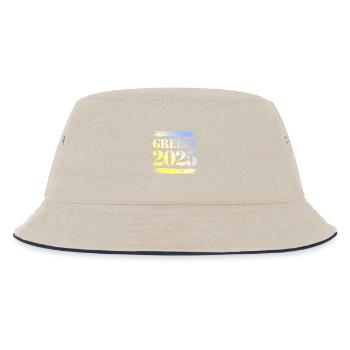 Greece 2025 - Kids’ Bucket Hat - ecru/navy - Front