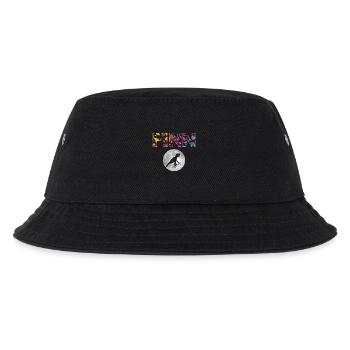 FINN - Schöner Jungen Name mit Dinosaurier - Kinder Bucket Hat - Schwarz - Vorne