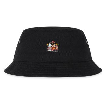 Mops Hundehalter Mops Feuerwehr - Kinder Bucket Hat - Schwarz - Vorne