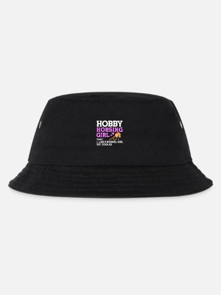 Hobby Horse Hobby Horsing Hobbyhorsing - Kinder Bucket Hat - Schwarz
