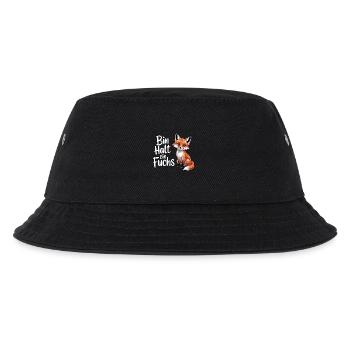 Bin halt ein Fuchs Clever Schlau Schulkind Schule - Kinder Bucket Hat - Schwarz - Vorne