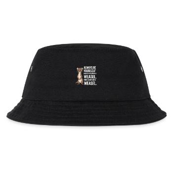 Wiesel - Kinder Bucket Hat - Schwarz - Vorne