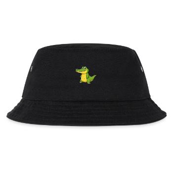 Dessin animé animalier crocodile - Bob Enfant - noir - Devant