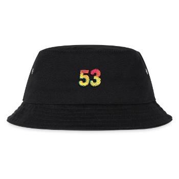 53 Zahl Comic - Kinder Bucket Hat - Schwarz - Vorne