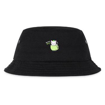 Matcha Tee - Kinder Bucket Hat - Schwarz - Vorne