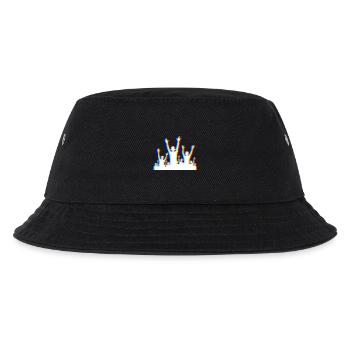 Glitch Party – Festival Style - Kinder Bucket Hat - Schwarz - Vorne