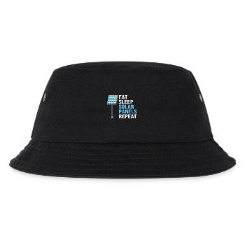 Erneuerbare Energien Solarzellen Photovoltaik - Kinder Bucket Hat - Schwarz - Vorne