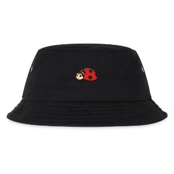 Tier Cartoon Marienkäfer - Kinder Bucket Hat - Schwarz - Vorne