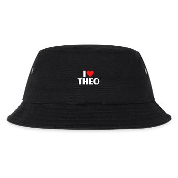 J’adore Theo Red Heart Love Fan Gift - Bob Enfant - noir - Devant