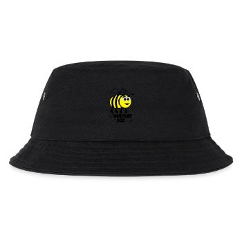„Worker Bee“ Arbeits-Biene – Bienchen – Hummel - Kinder Bucket Hat - Schwarz - Vorne