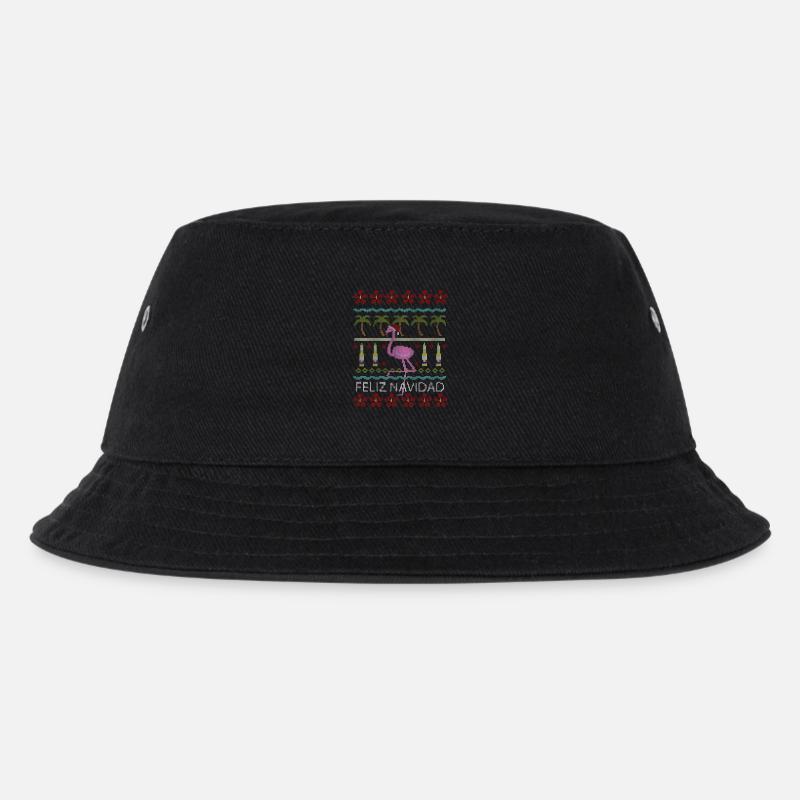 Flamingo - Kinder Bucket Hat - Schwarz