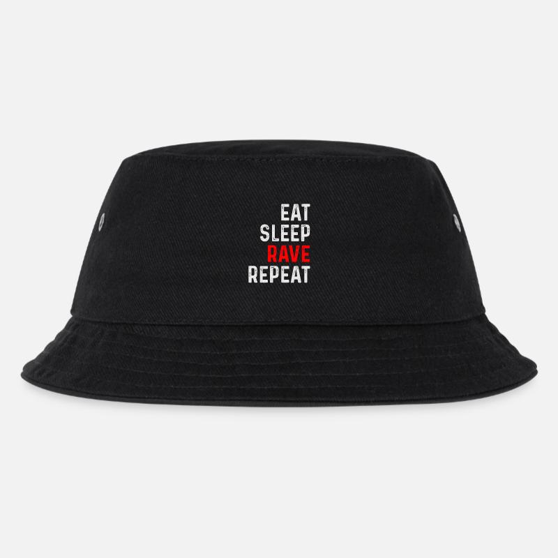 RAVE REPEAT - Kids’ Bucket Hat - black