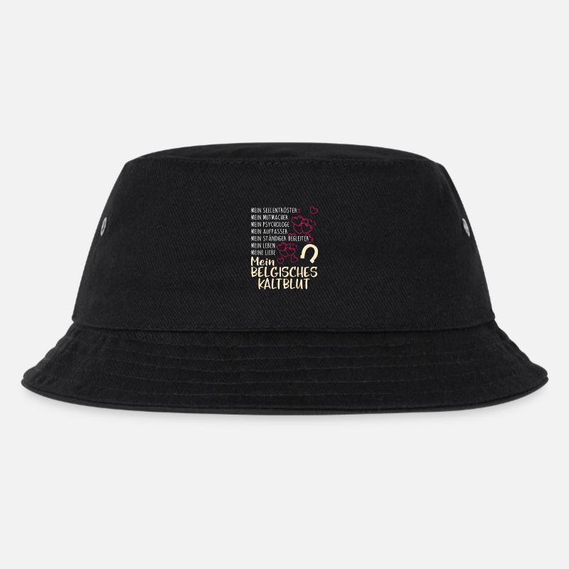 BELGISCHES-KALTBLUT- mein - Kinder Bucket Hat - Schwarz