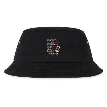 WELSH-PONY -Katze - Kinder Bucket Hat - Schwarz - Vorne