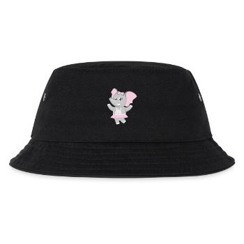 elephant elefant mammut animal tiere10 - Kinder Bucket Hat - Schwarz - Vorne