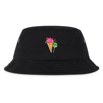 Happy ice cream and lollipops are in love - Kids’ Bucket Hat - black - Front