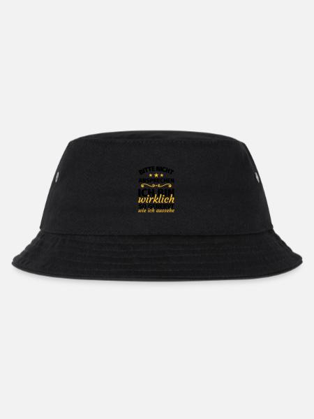 bitte nicht ansprechen ich bin wirklich so genervt - Kinder Bucket Hat - Schwarz