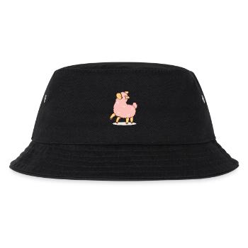 Rosa Schaf - Kinder Bucket Hat - Schwarz - Vorne