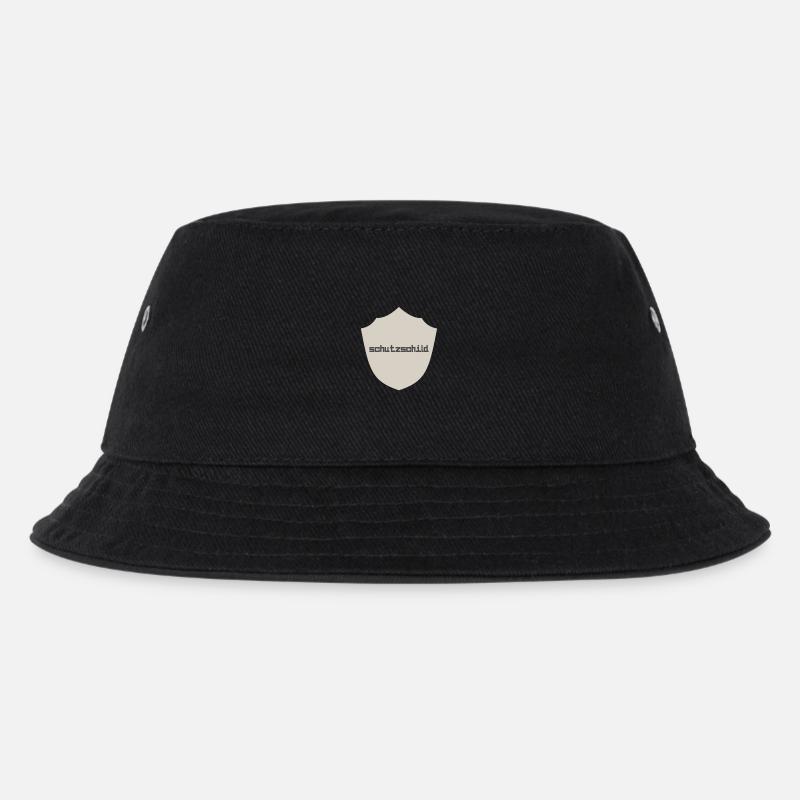 Schutzschild - Kinder Bucket Hat - Schwarz