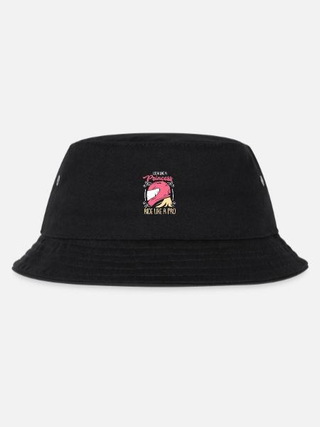 Frauen Motorrad Geschenk - Kinder Bucket Hat - Schwarz