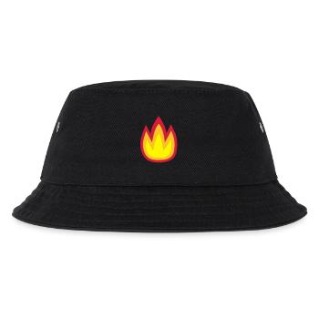 Feuer - Kinder Bucket Hat - Schwarz - Vorne