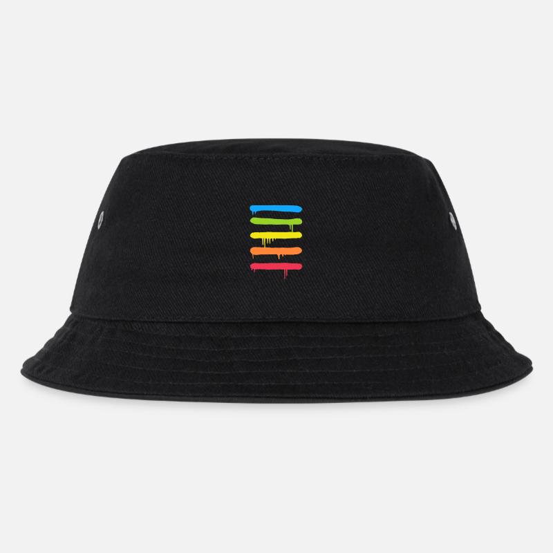 Trendy Cool Graffiti Tag Lines - Kids’ Bucket Hat - black