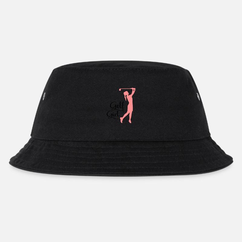 golf frauen - Kinder Bucket Hat - Schwarz