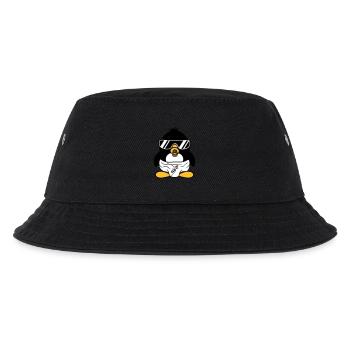 penguin baby child pacifier diaper sunglasses lu - Kids’ Bucket Hat - black - Front