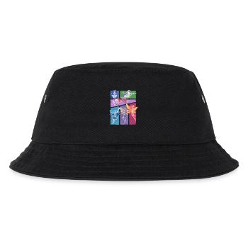 DC Super Hero Girls Collage Of Heroines - Kids’ Bucket Hat - black - Front