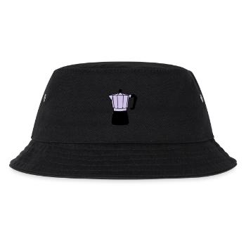 Kaffee - Kinder Bucket Hat - Schwarz - Vorne