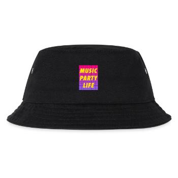 MUSIC PARTY LIFE - Kids’ Bucket Hat - black - Front