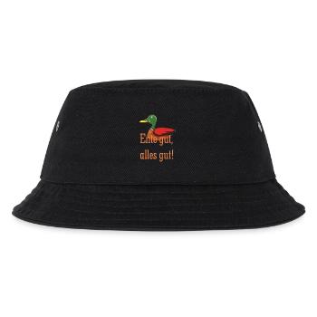 Ente gut alles gut - Kinder Bucket Hat - Schwarz - Vorne