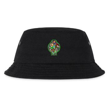 kirchenfenster heiliger georg - Kinder Bucket Hat - Schwarz - Vorne