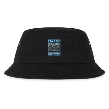 5 years legendary - Jubiläum, Firma, Geburtstag - Kinder Bucket Hat - Schwarz - Vorne