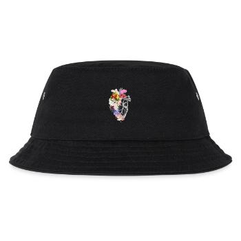 Cœur anatomique floral - Bob Enfant - noir - Devant