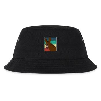 Mule Mule Donkey Horse Vintage Gift - Kids’ Bucket Hat - black - Front