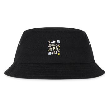 Bonus opa - Kinder Bucket Hat - Schwarz - Vorne