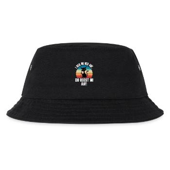 I Reg Mi Net Auf, Du Regst Mi Auf Schwäbisch - Kinder Bucket Hat - Schwarz - Vorne