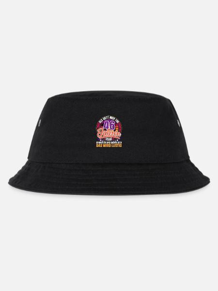46. Geburtstag Als Gott Mich Schuf Vor - Kinder Bucket Hat - Schwarz