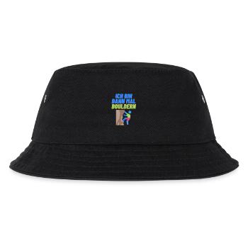 Ich bin dann mal Bouldern - Kinder Bucket Hat - Schwarz - Vorne