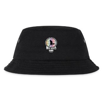 Hausfrau kann ! - Kinder Bucket Hat - Schwarz - Vorne