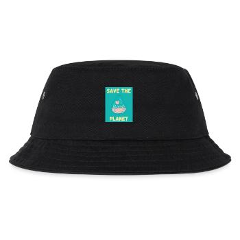 ECOLOGY. PLANET. NATURE. GARDEN. TREE. FLOWER - Kids’ Bucket Hat - black - Front