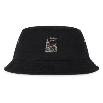 Regensburg, Brückturm, Strichzeichnung, Bayern - Kinder Bucket Hat - Schwarz - Vorne