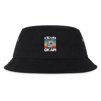Okapi das Juwel des Dschungels - Kinder Bucket Hat - Schwarz - Vorne