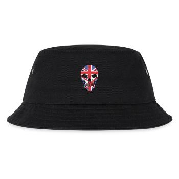 Skull with Union Jack Overlay - Kids’ Bucket Hat - black - Front